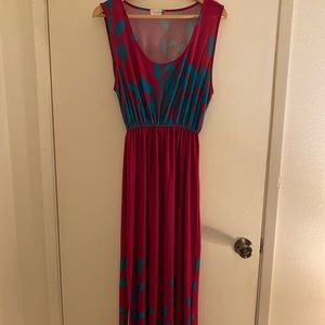 Ultra vibrant dress maxi